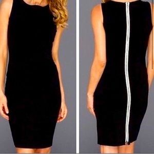 Kenneth Cole Exposed Zipper Bodycon Dress